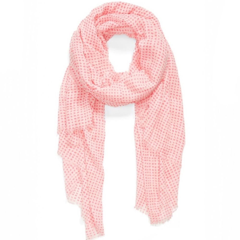Echo Beautiful Pink & white scarf
